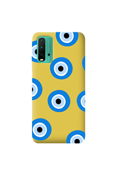 Other Xiaomi Poco M3 Evil eyes beads Yellow Colored Silicone TPU Θήκη