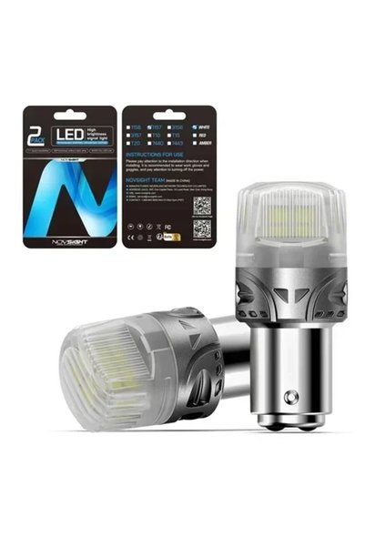 NOVSIGHT Σετ Διπολικές Λάμπες LED Αυτοκινήτου 2 Τεμάχια A500-SL9-1157W8