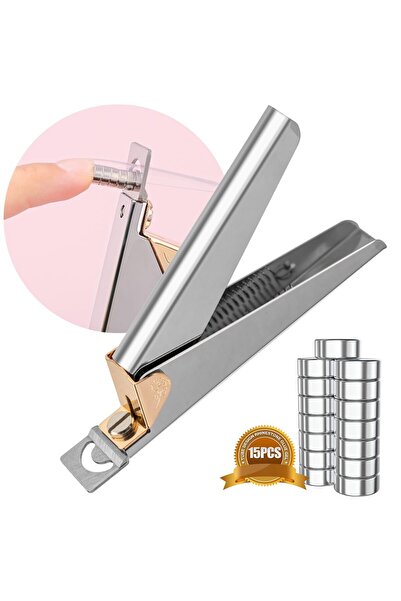 Arabest Nail Clippers,Silver Premium,with Magnet Sizers,for Acrylic & Fake Na...