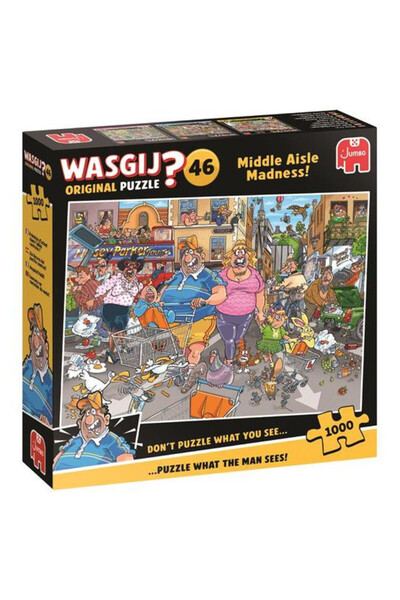 TM TOYS Puzzle Jumbo 1000 de piese - Wasgij Original 46 - Nebunie pe Aleea Ce...