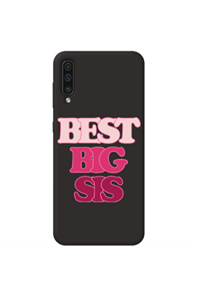 Other Samsung A70 Best Big Sis Black Colored Silicone TPU Θήκη