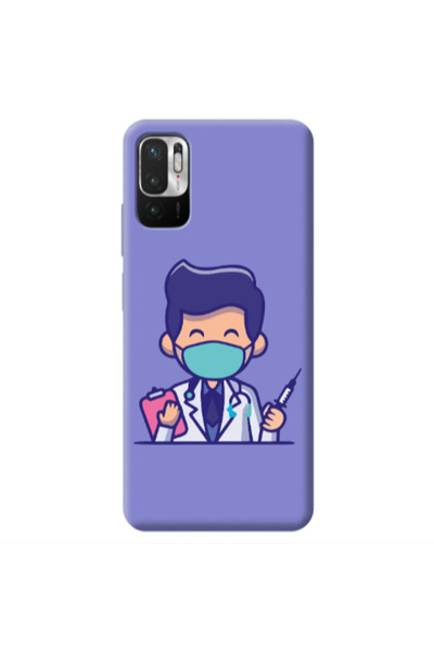 Other Xiaomi Redmi Note 10 Pro 5G Specialist Doctor Purple Colored Silicone T...