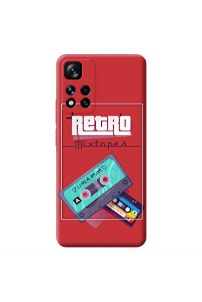 Other Xiaomi Redmi Note 11 Pro 5G Mixtapes Red Colored Silicone TPU Θήκη