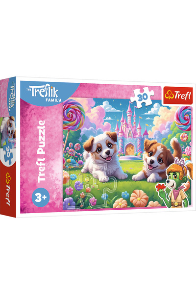 Trefl Puzzle 30 piese, Swiat pelen usmiechu, 270x200mm, 2 catei, multicolor