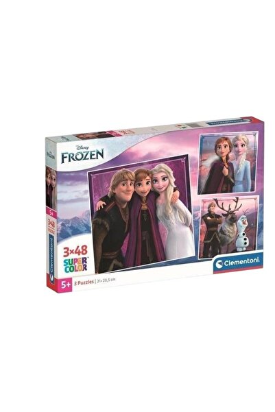 CLEMENTONI Set 3 puzzle-uri, Clementoni, 144 piese, 5ani+, Multicolor