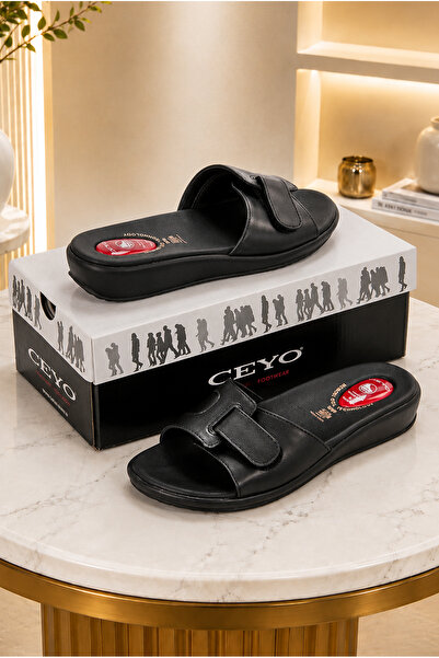 Ceyo Women's Hajj Umrah Slippers - Adjustable Velcro Orthopedic Comfortable S...
