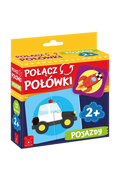 Kangur Figurina Puzzle Vehicule multicolor 15x18cm set copii 2+
