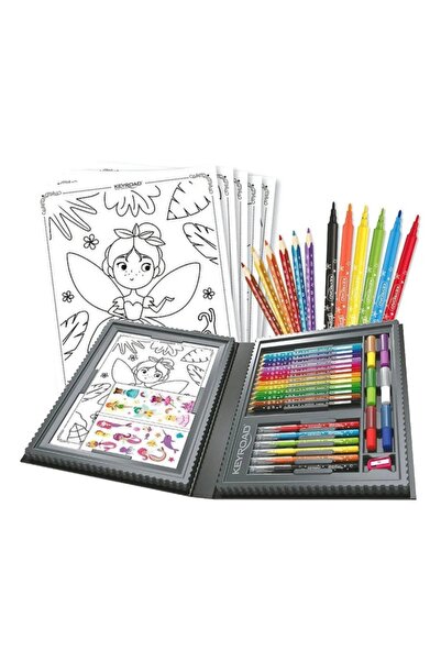 MC Micostore Set coloriaj Mica sirena KR972160, 12x creioane colorate, 6x car...