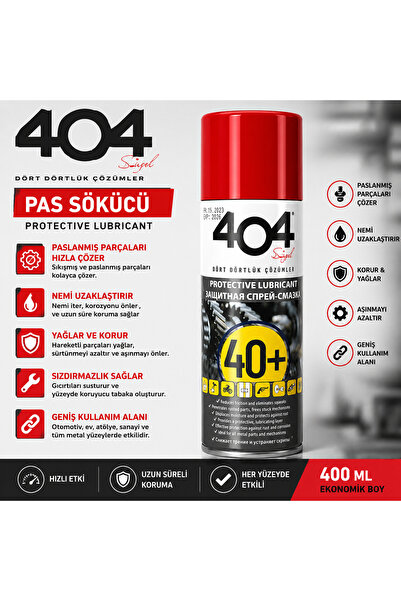 404 KORUYUCU YAĞLAYICI PAS SÖKÜCÜ SPREY 400 ML