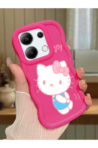 Hontinga Redmi Note 13 4g Compatible Case with Camera Protector Red Silicone ...