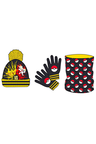 OEM Nintendo - Set de iarnă: snood, căciulă și mănuși Pokemon, accesorii ofic...