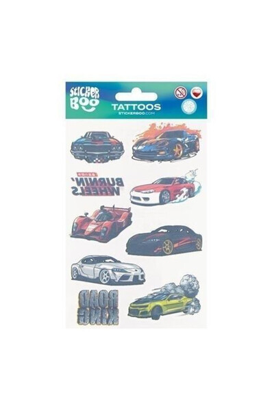 OEM Tatuaje Autocolante Masini Sticker Boo - Set 9 Modele pentru Copii