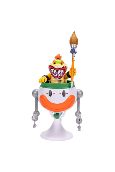 OEM Figurină Bowser Jr. cu mașina Clown Car 13 cm – filmul Super Mario