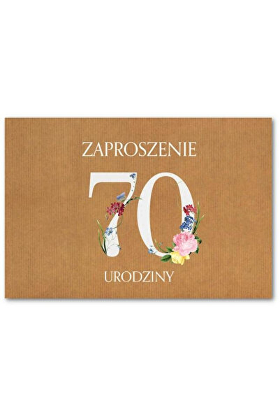 OEM Invitații pentru a 70-a aniversare Trend ZT41 – set de 10 bucăți cu plicuri