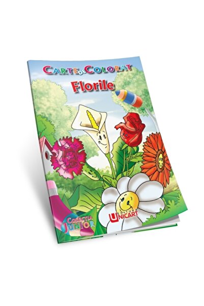 MC Micostore Carte de colorat B5, Florile, Unicart