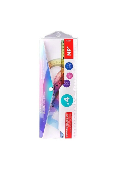 OEM MP Set de hârtie principală geometrică flexibilă 4 buc. colorat