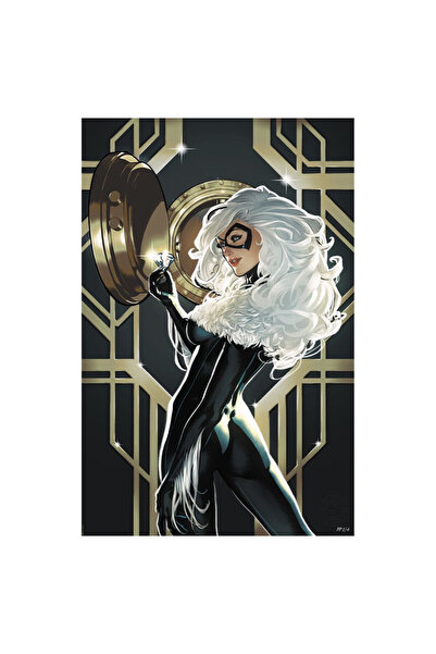 OEM Ediție limitată a posterului artistic Cosmic Black Cat 61 x 41 cm