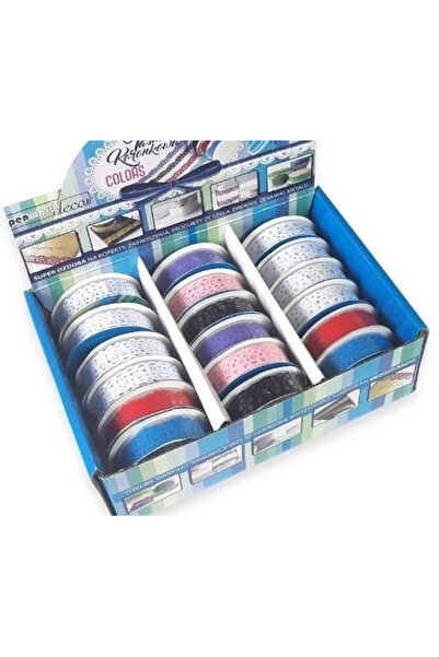 OEM Banda decorativa Penword dantela, panglica adeziva, 18 mm x 1 m, multicol...