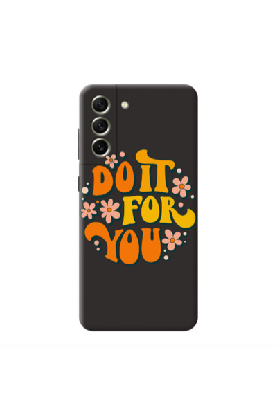 Other Samsung S21 Do it For You Black Colored Silicone TPU Θήκη