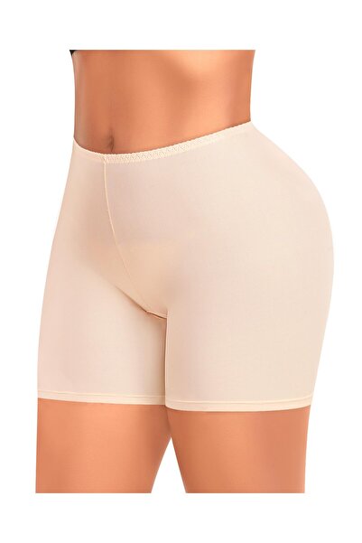 LEGGİNGS Pantaloni scurți anti-frecare damă 2 bucăți, fără cusături, negru, m...