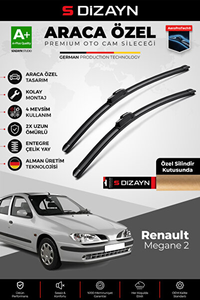 S Dizayn S-Dizayn Renault Megane 1 Ön Cam Silecek Seti 1996-2002 Premium Arac...