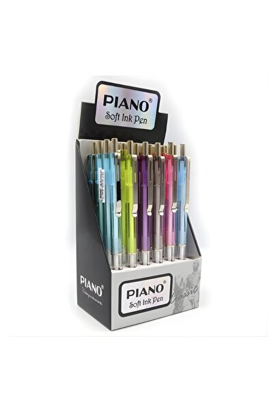 MC Micostore Pix cu bila T-017 Piano, 0.7mm, corp transparent cu clips argint...