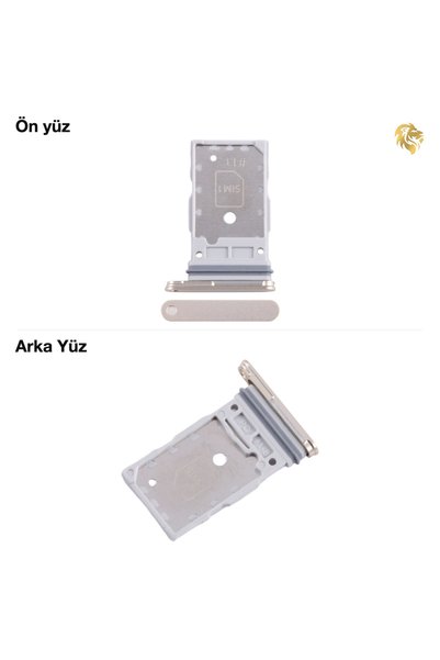 ARSKİNG Samsung Galaxy S24 Ultra ile Uyumlu Sim İç Yuvası Çiftli Sarı Çiftli ...