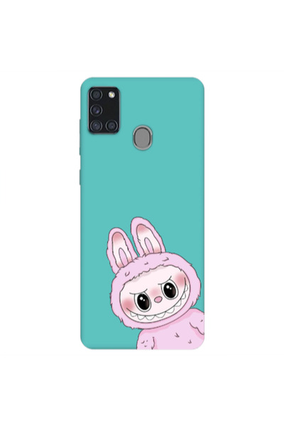 Other Samsung A21S Labubu 6 Turquoise Colored Silicone TPU Θήκη