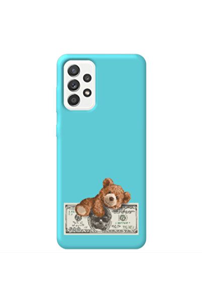 Other Samsung A52 Money Style Turquoise Colored Silicone TPU Θήκη