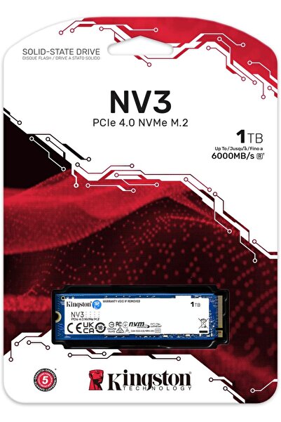Kingston NV3 PCIe 4.0 NVMe Internal SSD, 2TB Capacity, M.2 2280 Form Factor, ...