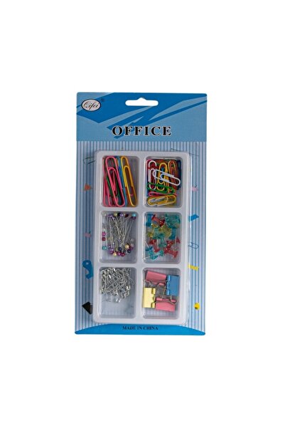 MC Micostore Accesorii set birou, 129 piese, diverse culori - agrafe, ace gam...