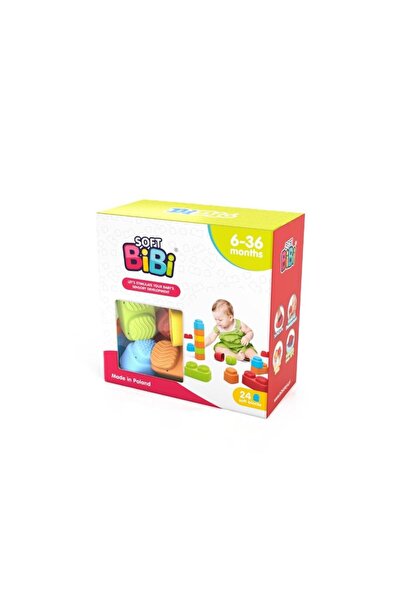 meli Set blocuri moi Soft BiBi, set de constructie din material moale, stimul...