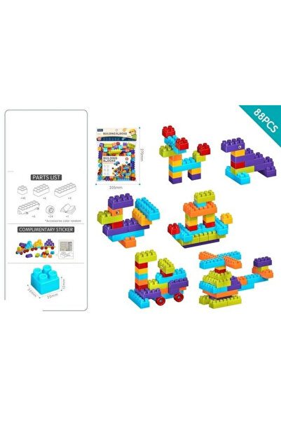 OEM Set blocuri de constructie Merkpol 88 elemente, joc de construit, piese i...
