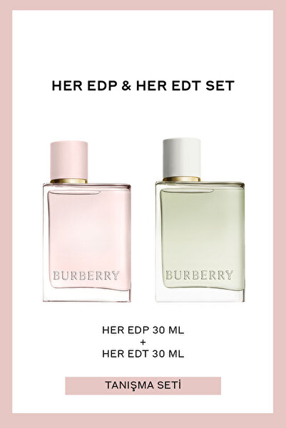 BURBERRY Her EDP 30 ml + Her EDT 30 ml Kadın Parfüm Set