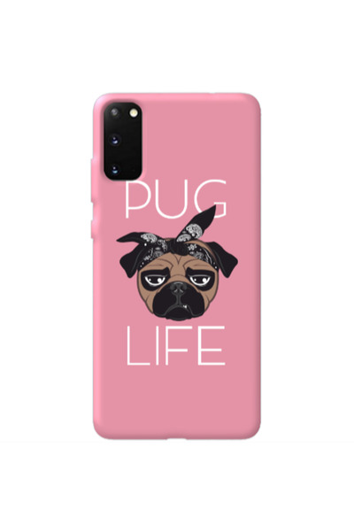 Other Samsung S20 Pug Life Pink Colored Silicone TPU Θήκη