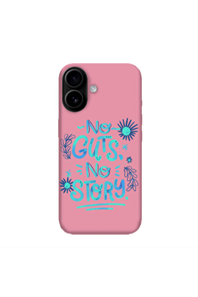 Other Apple Iphone 16 plus No guts no story Pink Colored Silicone TPU Θήκη