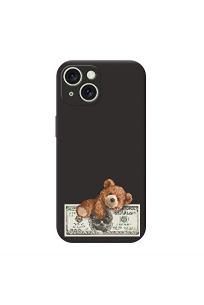 Other Apple iPhone 15 Plus Money Style Black Colored Silicone TPU Θήκη