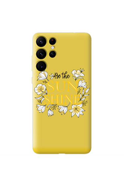 Other Samsung S22 Ultra Sun Shine Yellow Colored Silicone TPU Θήκη