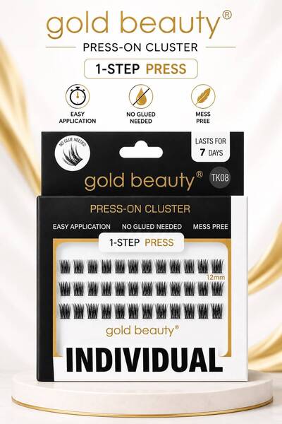 Gold Beauty Indıvıdual Kirpik Kendinden Yapışkanlı Takma Kirpik - Tek Tek Kirpik