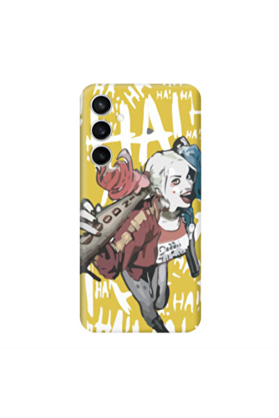 Other Samsung S24 Plus Ha Ha Ha Yellow Colored Silicone TPU Θήκη