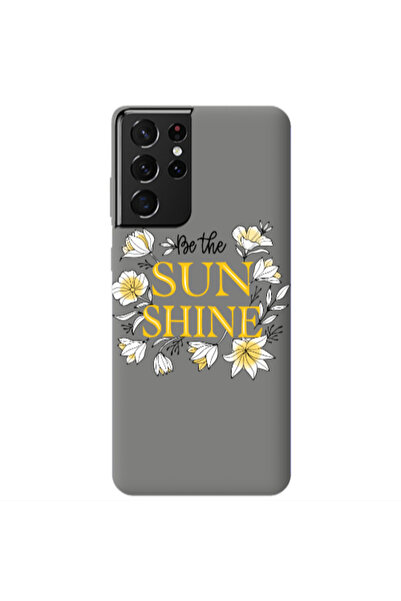 Other Samsung S21 Ultra Sun Shine Grey Colored Silicone TPU Θήκη