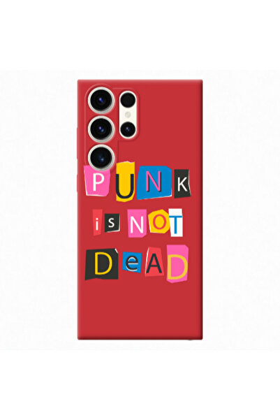 Other Samsung S23 Ultra Punk is not Dead Red Colored Silicone TPU Θήκη