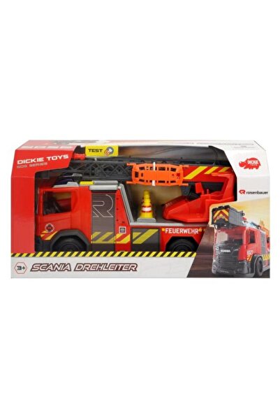 Dickie Toys Camion de pompieri Scania, Dickie Toys, Plastic, 35 cm, Multicolor