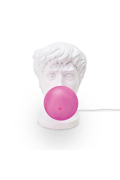 SELETTI Επιτραπέζιο Φωτιστικό Wonder 14803 21x12,5x40,5εκ. Λευκό-Φούξια