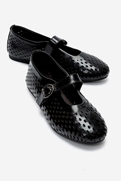 LuviShoes ARİAN Pantofi de damă perforați din piele naturală, din piele lacui...