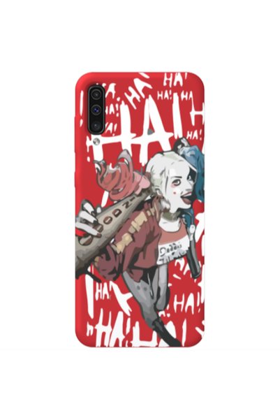 Other Samsung A70 Ha Ha Ha Red Colored Silicone TPU Θήκη
