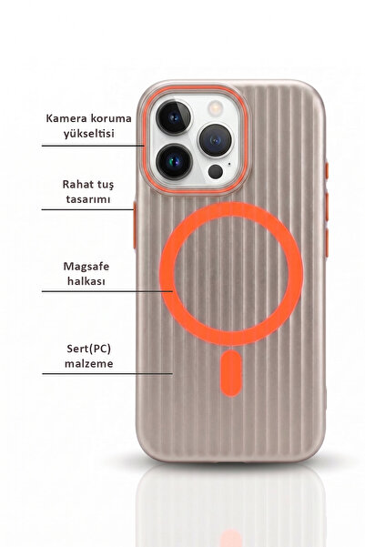 CEPSTOK iPhone 14 Pro Max Kılıf Magsafe Wireless Şarj Özellikli Slimfit İnce Sert Pc Kapak