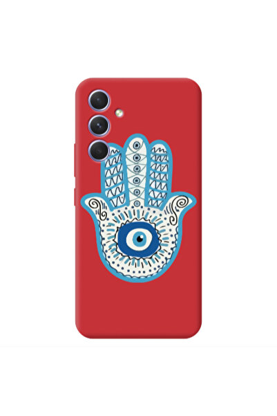 Other Samsung A54 Evil eye bead in hand Red Colored Silicone TPU Θήκη