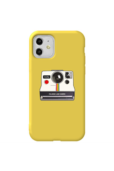 Other Apple iPhone 11 Polaroid land camera Yellow Colored Silicone TPU Θήκη
