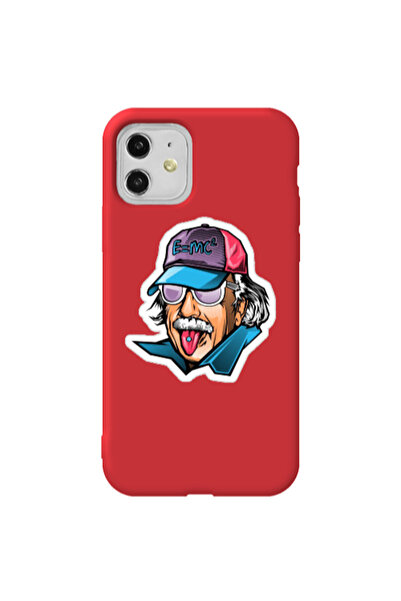 Other Apple iPhone 11 Einstein Red Colored Silicone TPU Θήκη